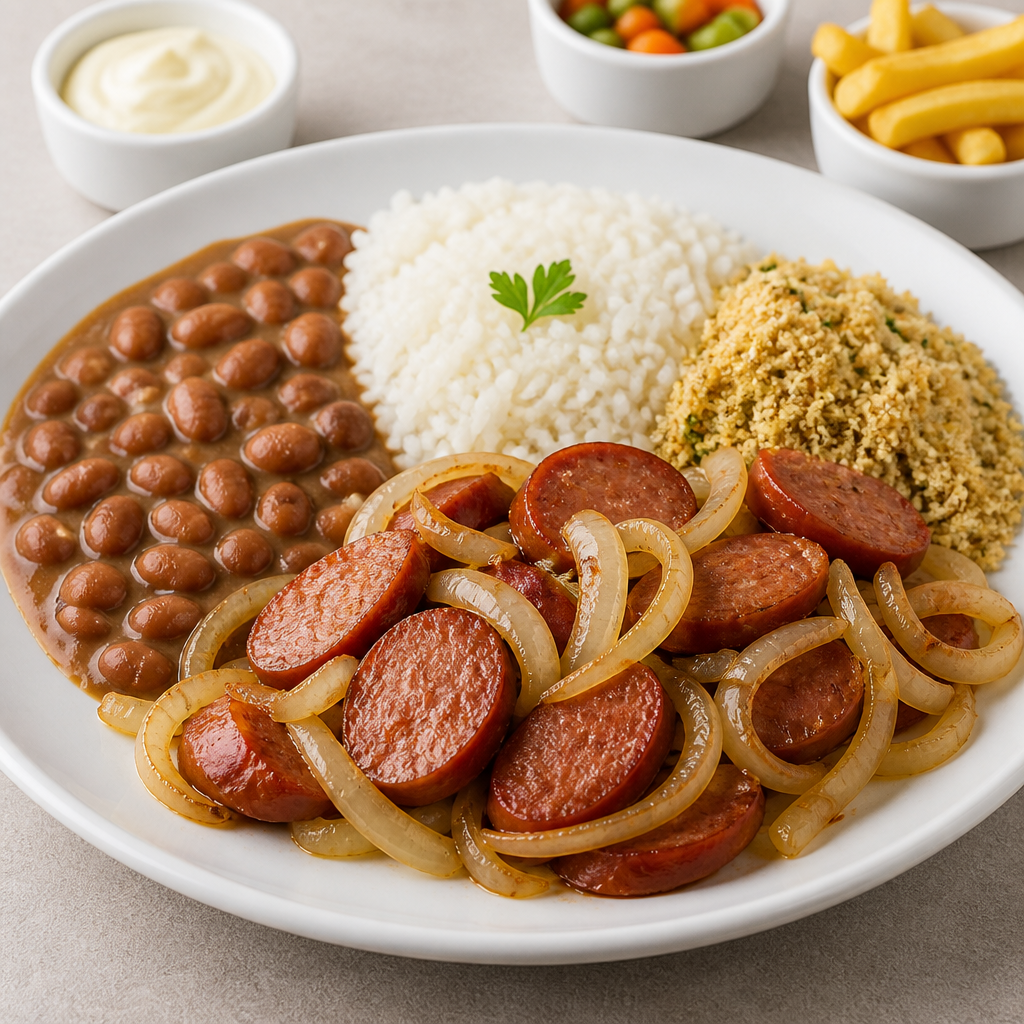 Linguiça Acebolada